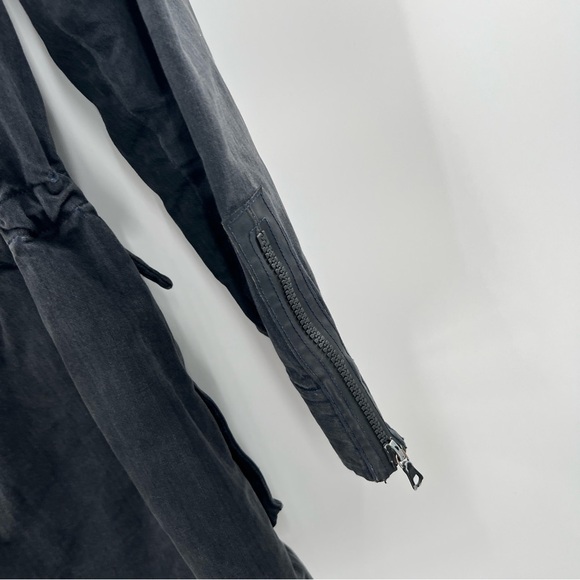 Rag & Bone charcoal grey distressed utility jacket size 10 - Picture 6 of 6